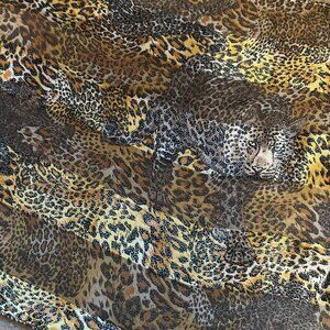 Safari Big Cat Scarf Approximately 60” long x 13 “ Wide